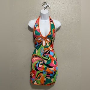 Multi color bodycon dress